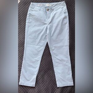LOFT Light Blue Monroe Slim Pants